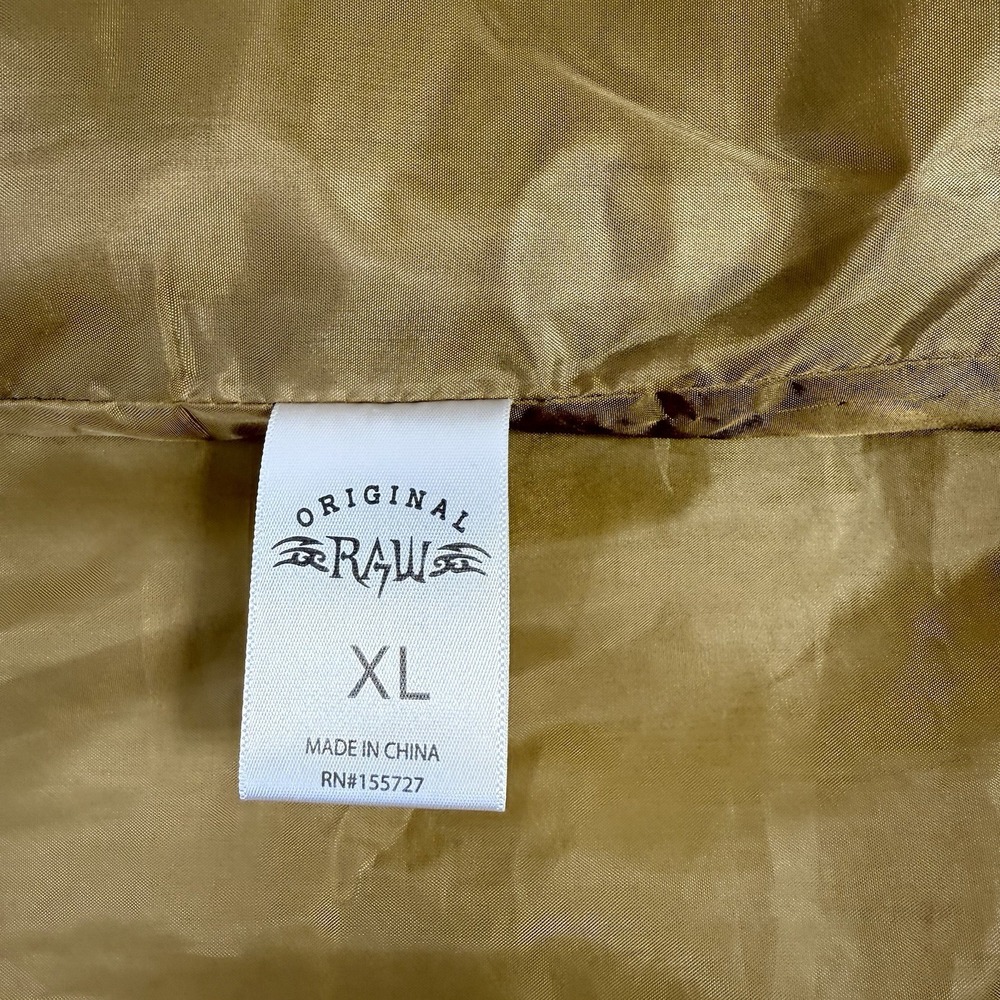 Raw 7 Design XLMen's Khaki Waterproof Light Fill Vest - Picture 4 of 9